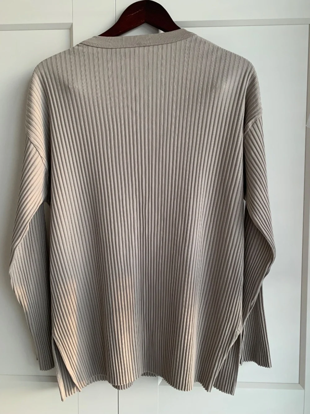 KOTN Blouse Women’s Opal Gary 97% Egyptian Cotton Ribbed long sleeve size L - Picture 5 of 13